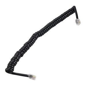 9.3" Black RJ9 Telephone Phone Modem Coil Line Cord Cable