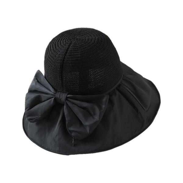 Women's UPF 50+ Sun Protection Wide Brim Bowknot Sun Hat