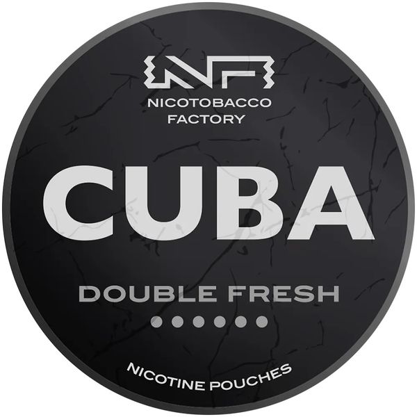 Cuba Black Nicotine Pouches - Double Fresh 43mg