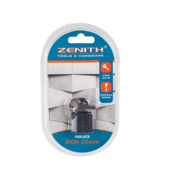 Zenith - Iron Padlock 25 MM - Pack Of 2