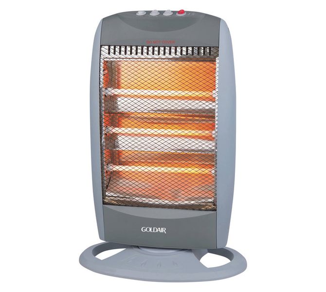 Goldair 3 Bar Radiant Quartz Heater 1200 W White