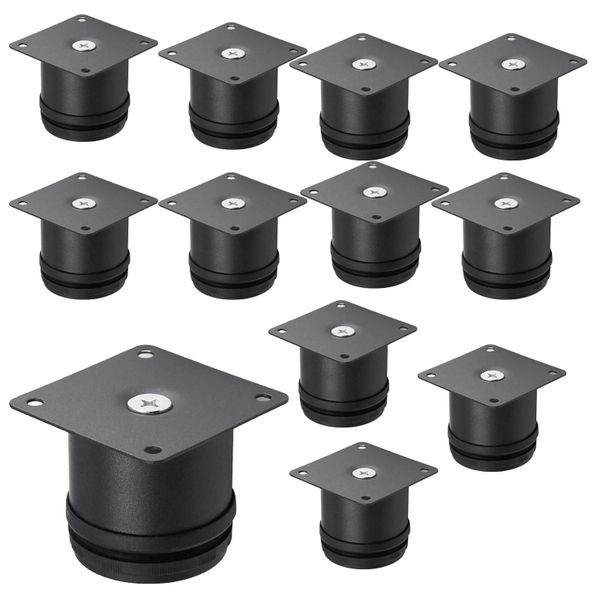 12 Pcs Stainless Steel Furniture Kitchen Replacement Legs