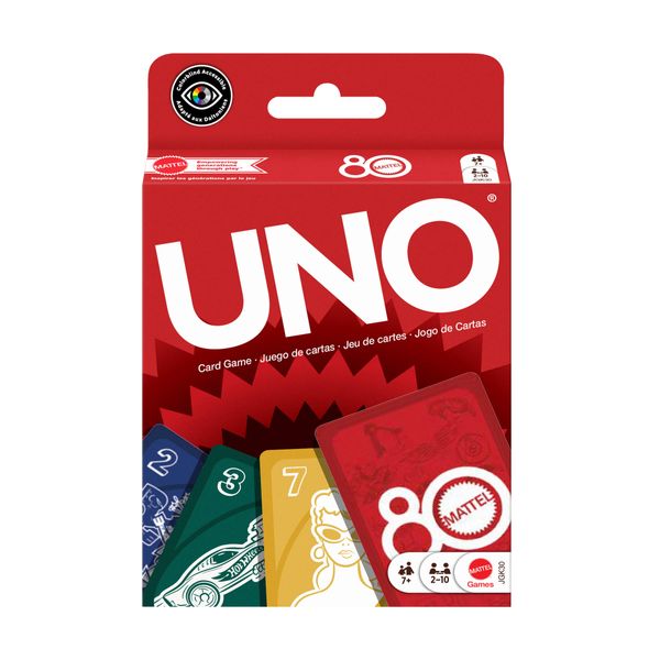 Uno Mattel 80Th Ruby Red