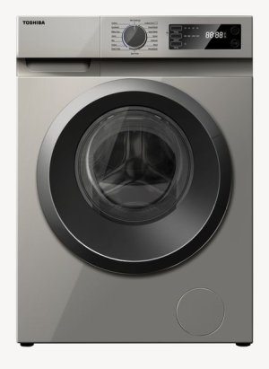 Toshiba 8kg Front Load Inverter Washing Machine - 1200rpm - Silver