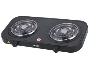 Enzer Double Spiral Hot Plate 2000w - Black