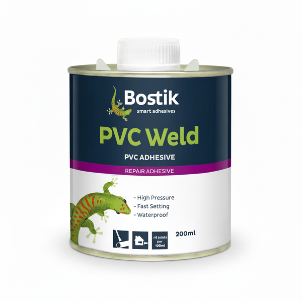 Bostik PVC Weld Adhesive 200 ml for Rigid PVC Pipes &amp; Fittings