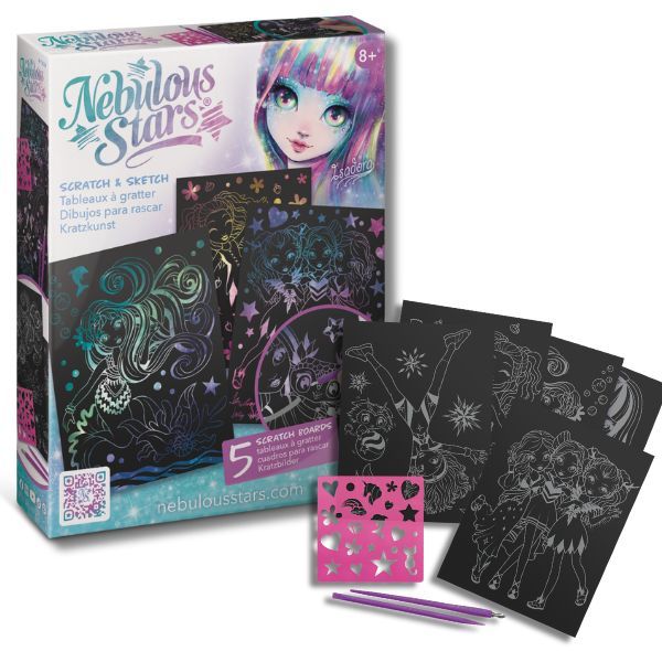 Nebulous Stars Scratch &amp; Sketch Art Kit - Isadora