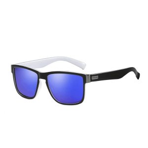 Dubery High Quality Men's Polarized Sunglasses - Black &amp; White / Mazarine