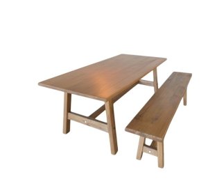 Harvest 8 Seater Dining Table and 1 Bench Set