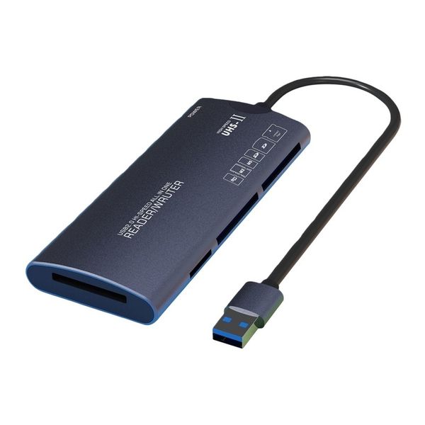 6-in-1 USB 2.0 Card Reader Compatible with Cameras and Computers