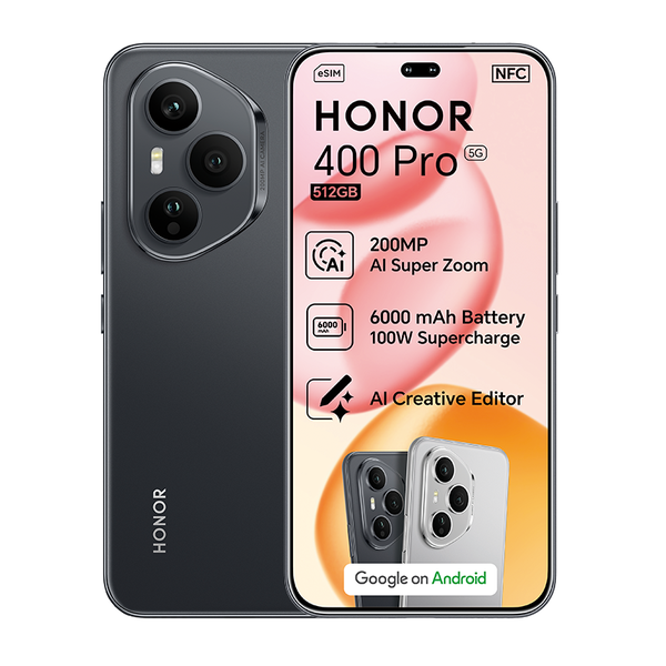 Honor 400 Pro 5G Dual Sim 12GB +512GB - Black