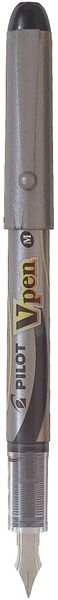 Pilot V Pen Medium Disposable Fountain Pen - Black