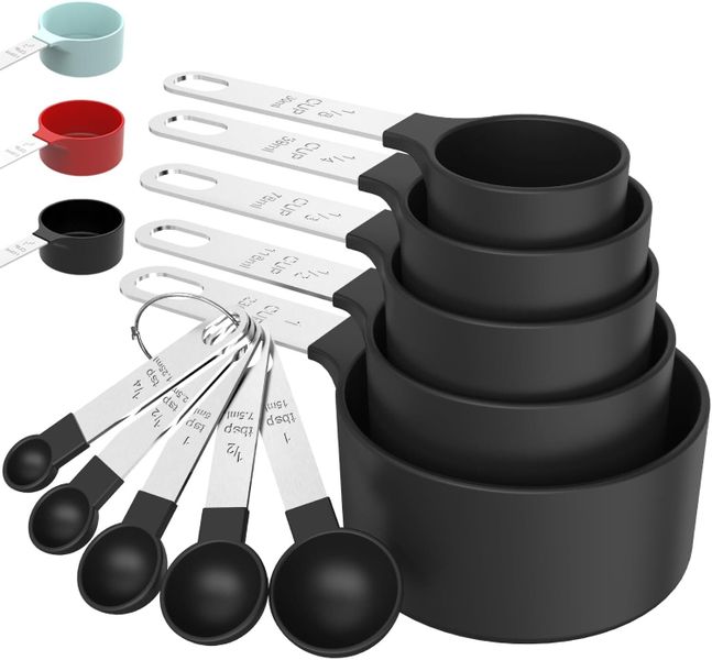 Measuring Spoons Set, Stackable and Spoons, Nesting Measure Cups