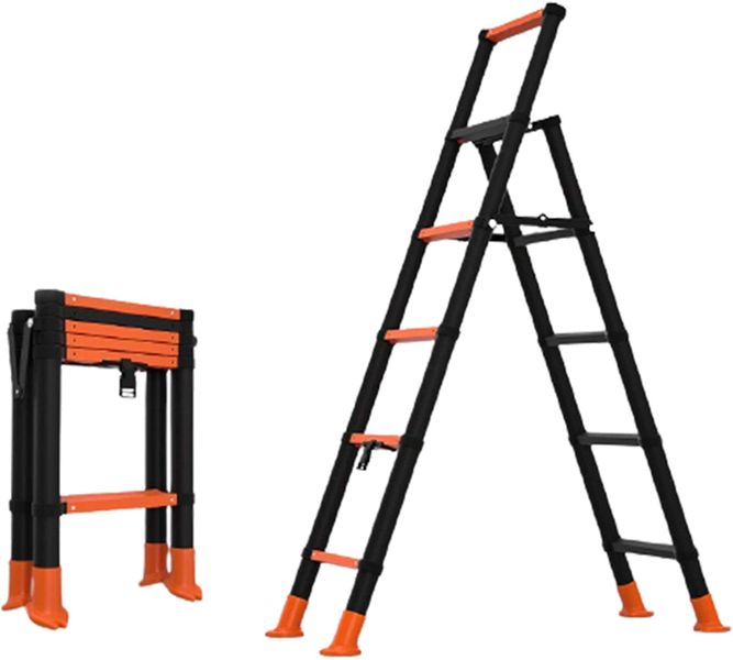 Lightweight Aluminum One-click Telescopic Ladder