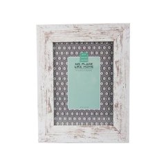 Picture Frame - MDF - White Stressed - 20 x 25cm