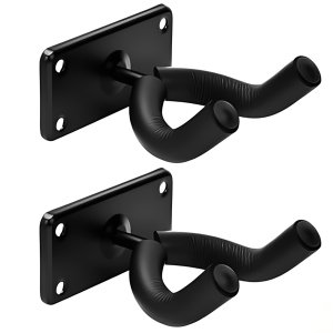 Wall-Mounted Guitar Hooks - Hanger Stand Bracket - 2 Pack
