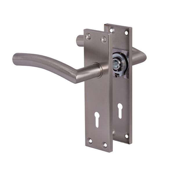 Yale Stainless Steel Handles Only Keyhole - Curve Orta