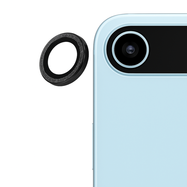 Sparkly Black Individual Camera Lens Protector Compatible with iPhone 17Air