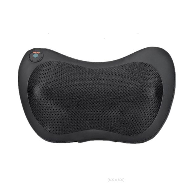Multifunctional Home Electric Massage Pillow/Car Backrest - Black