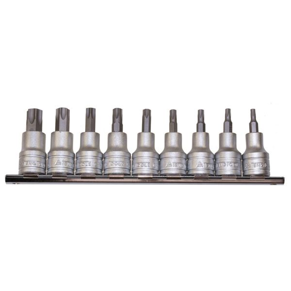 TengTools - 3/8inch Drive TPX Socket Set on clip rail, 9 piece - M3813TPX