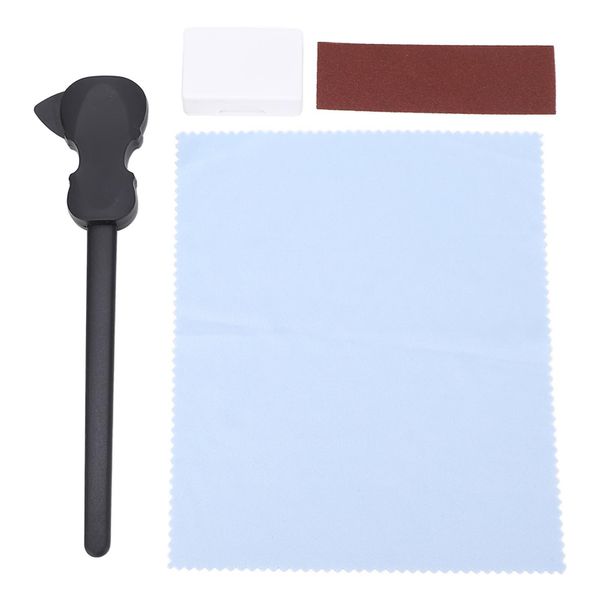 Double-sided plastic guitar bow with pick