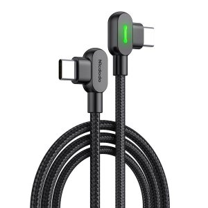 Mcdodo USB C Fast Charging Cable 90 Degree Bend (60W) TYPE C Braided Cable