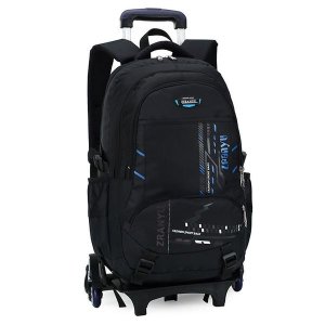 Trolley Wheeled Big Backpack for School Boys, Bigger Backpack with wheels.
