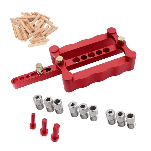 Self Centering Doweling Jig Woodworking Joinery Hole Drill Guide