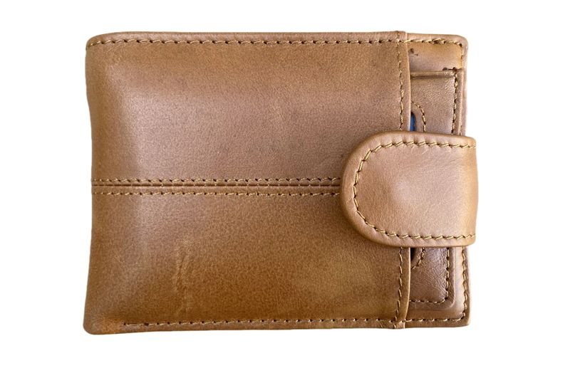Men's Genuine Leather Bifold Wallet With Removable Slim Card Wallet ,7 Card