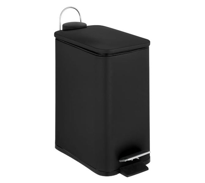 Brushed Waste Bin Black 5L