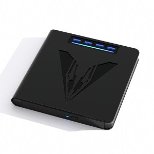 USB 3.0 Type-C CD DVD +/ -RW Drive,With 4 USB Ports And 2 SD Card Slots