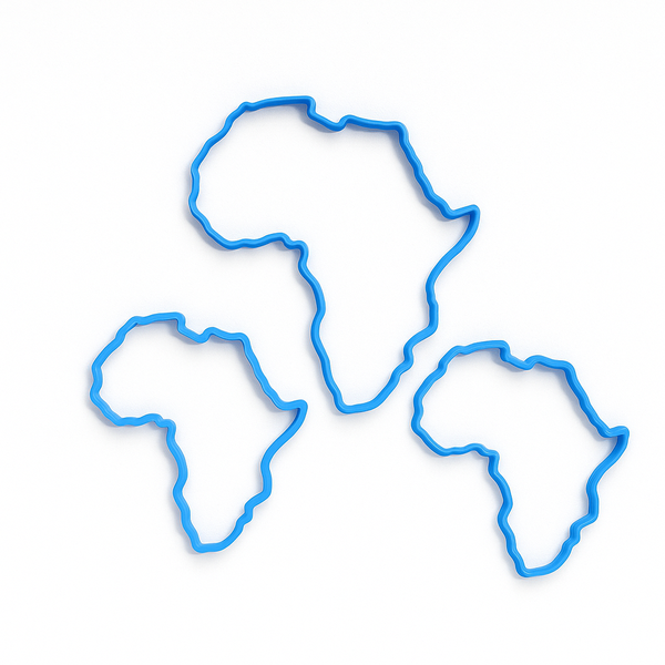 3-Piece Africa Cookie Cutter Set - 3D Printed