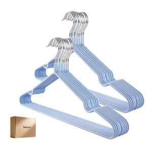 20-Piece Non-Slip Kids Clothes Hanger Set - 29x20cm