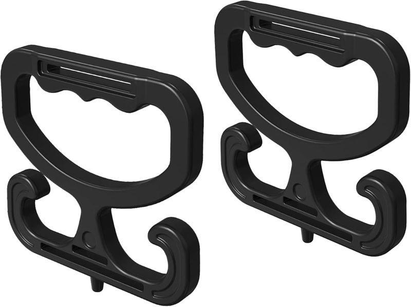 2 Piece Grocery Bag Shopping Bag Holder Each Handle Holds Up to 80lbs