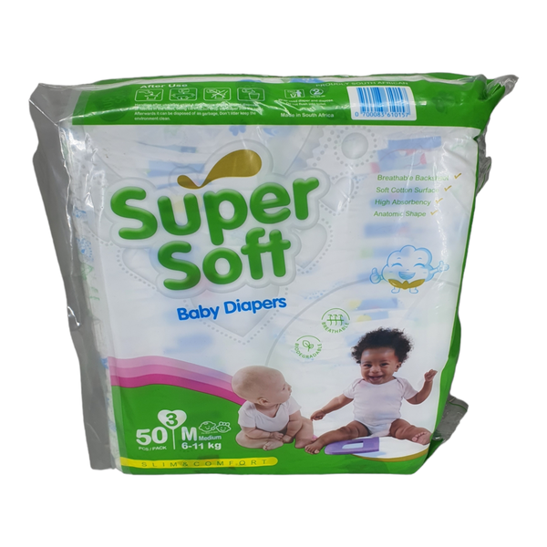 Super Soft Quality Baby Nappies &amp; Diapers - Medium (6 - 11 kg )- P50