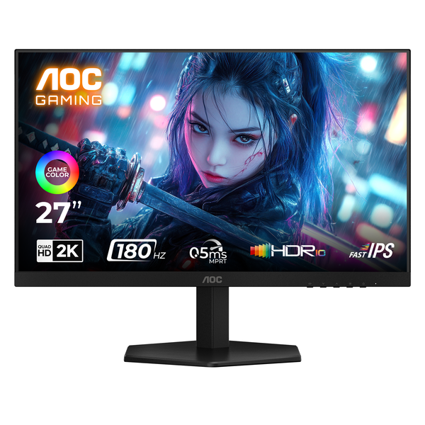 AOC Q27G40E 27" QHD Fast IPS Gaming Monitor 180Hz