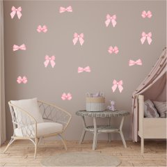 Pink Bows Wall Stickers