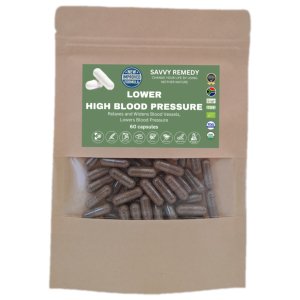 Savvy Remedy - Lower High Blood Pressure - 60 capsules