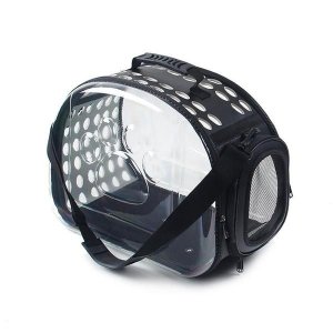Transparent Pet Travel Carrier Breathable Fordable Case Bag