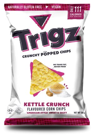 Trigz Kettle Crunch Crunchy Popped Chips (40 x 28g)