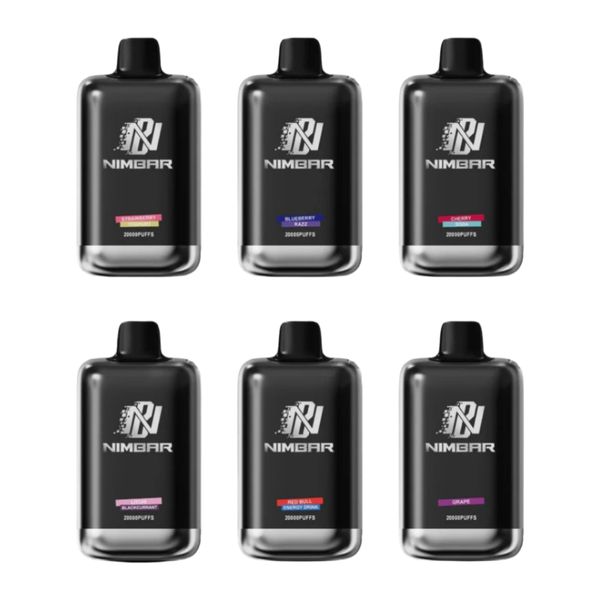 Nimbar 20000 Puffs Disposable Vapes - Variety (Pack of 6)