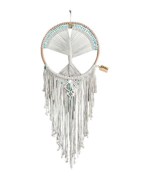 Bali Dream Catcher Handmade with Bamboo - White Size XL