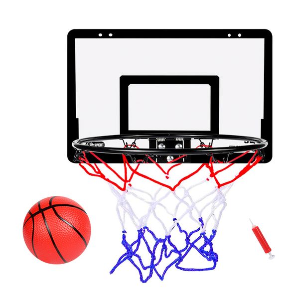 Mini Basketball Hoop Wall-Mounted Indoor No Drill with Ball for Kids Adults