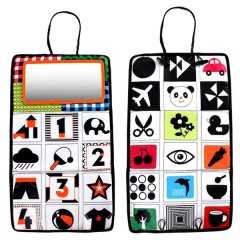 High-Contrast Tummy Time Mirror: Newborn Sensory Toy