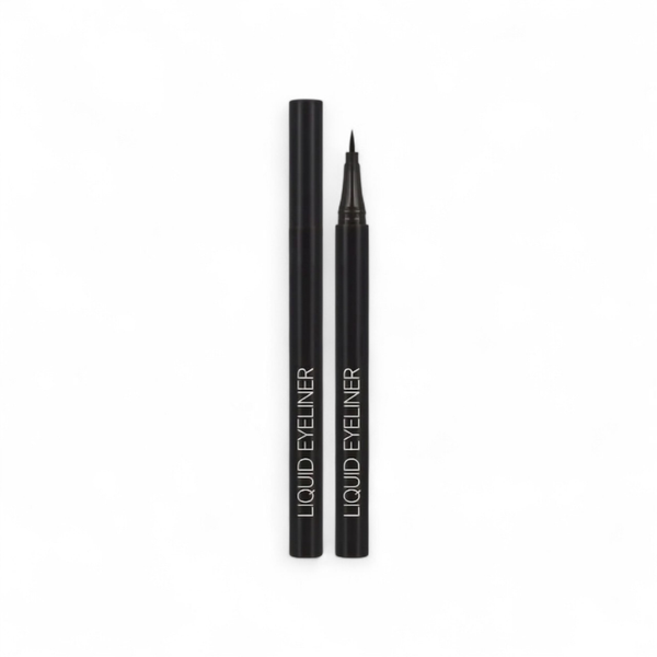 Waterproof Liquid Eyeliner Set (2 Pack) Smudge-Proof Matte Black