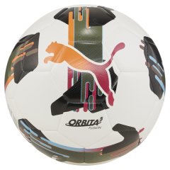 Puma Orbita 5 Fusion Soccer Ball - White/Multicoloured