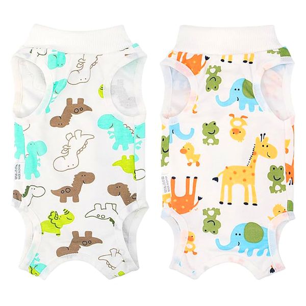 2- Piece Recovery Suit for Cats After Surgery, Soft Onesies for Preventing Licking