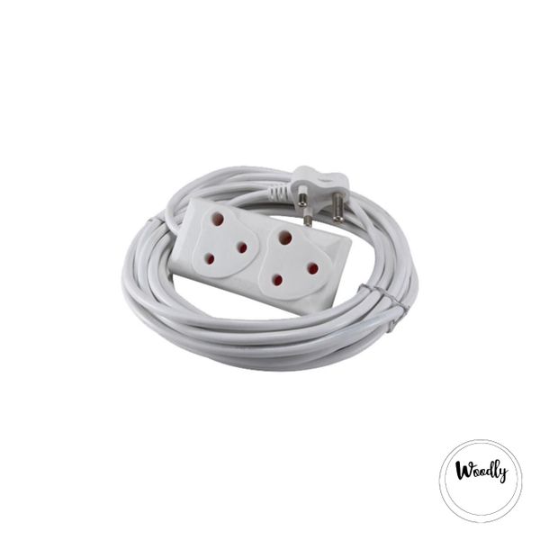 3m Extension Cord With A Two-Way Multi-Plug Extension By Woodly