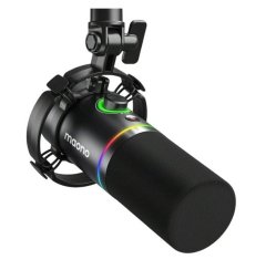 MAONO - PD200X - RGB Dynamic Microphone With 2-in-1 Smart Knob - Black