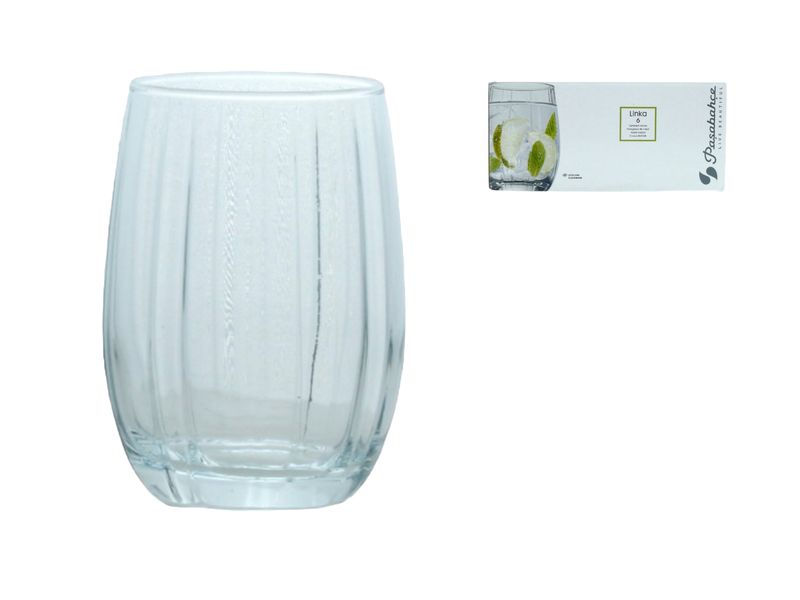 Linka Drinking Glasses 240ml 6Pc